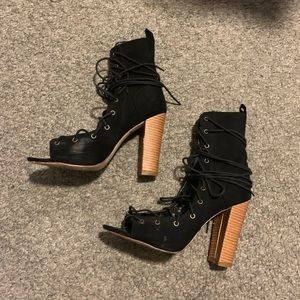 LOLASHOETIQUE lace up booties